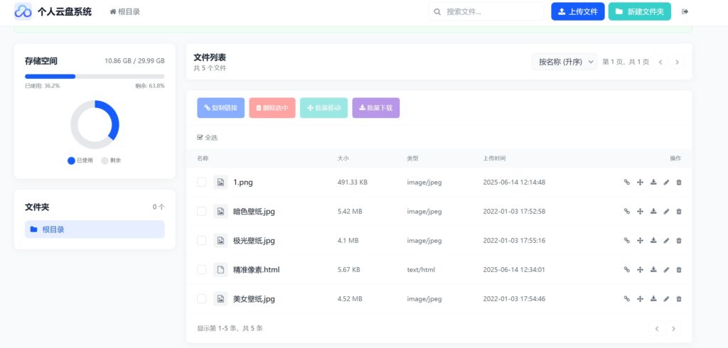 全新轻量化个人云盘系统源码 – PC+H5自适应 - 网站源码论坛 - 网站源码 - 精准像素